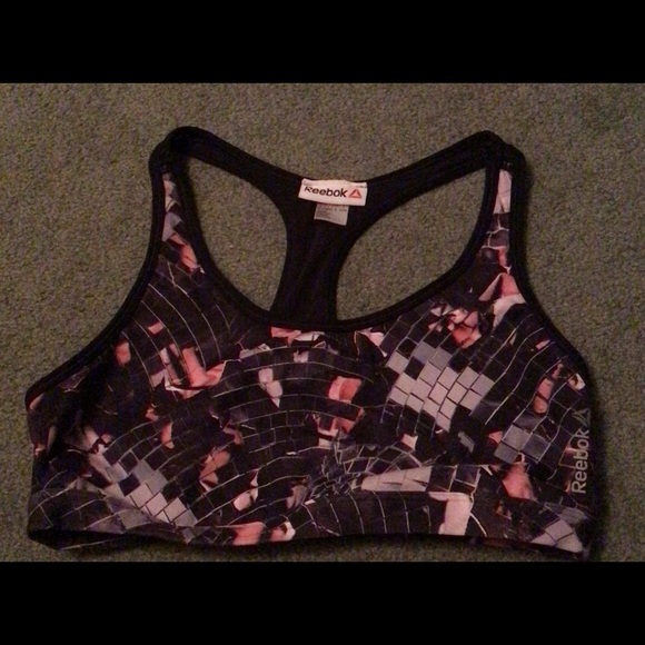 Reebok Other - Reebok Dark Purple Patterned Sports Bra